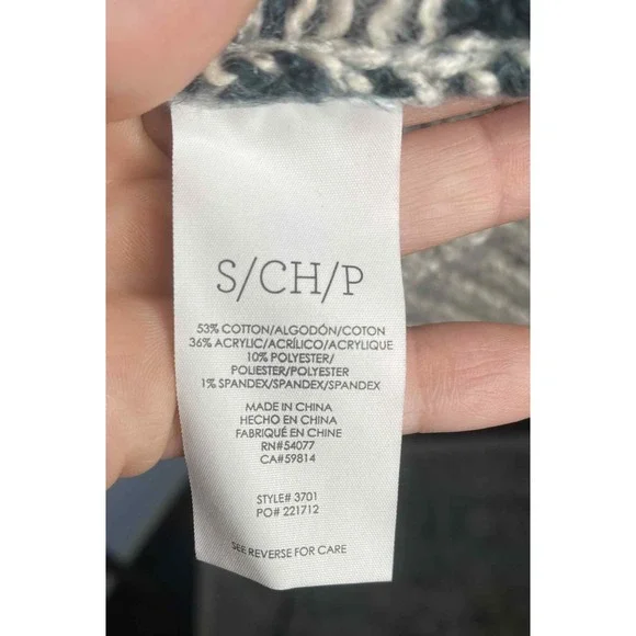 CAbi Shetland Cardigan Waterfall Sweater Boho Aztec Fringe Open Front Small Sz S - Picture 9 of 10